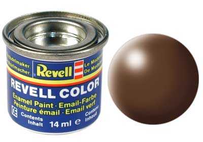 REVELL 381 Hnědá syntetická polomatná modelářská barva (RAL8025), 14ml