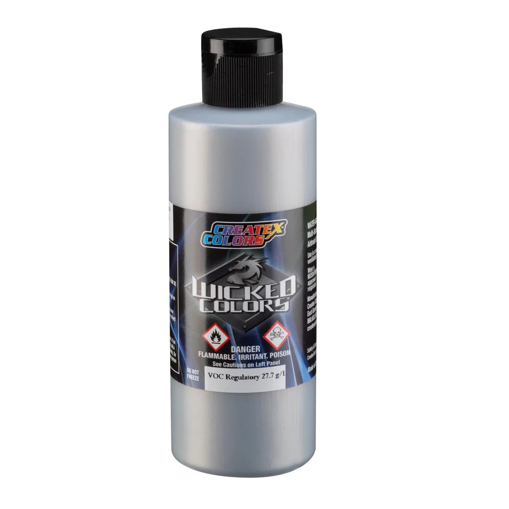 Wicked Chromová stříbrná airbrush barva CreateX W357 120 ml – Quicksilver Chrome