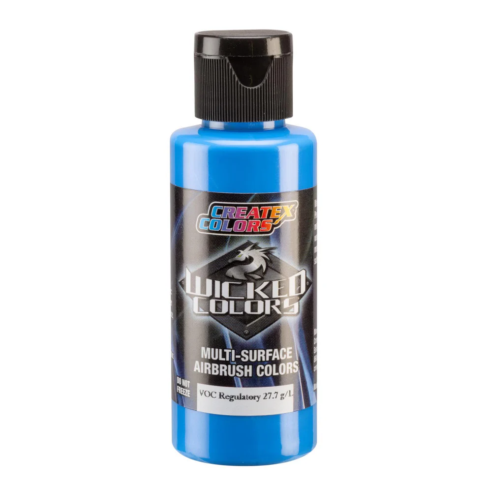 Wicked Pearl Modrá perleťová airbrush barva CreateX W381 60 ml – Pearl Brite Blue