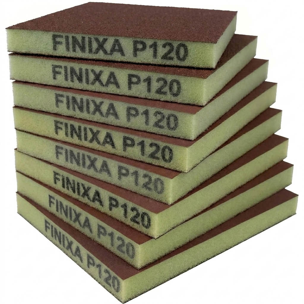 Finixa oboustranné flexibilní pěnové brusivo, zrnitost P120, 1 kus