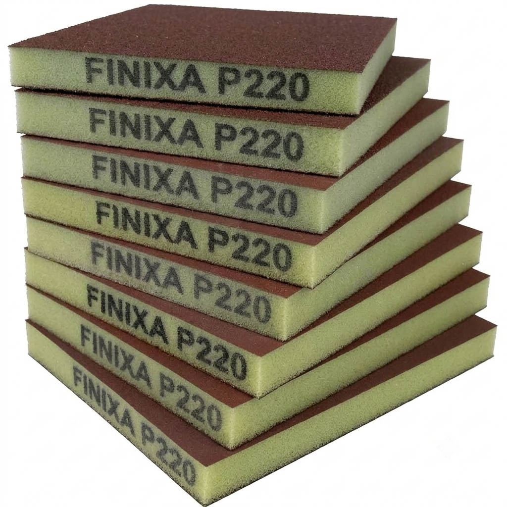 Finixa oboustranné flexibilní pěnové brusivo, zrnitost P220, 1 kus
