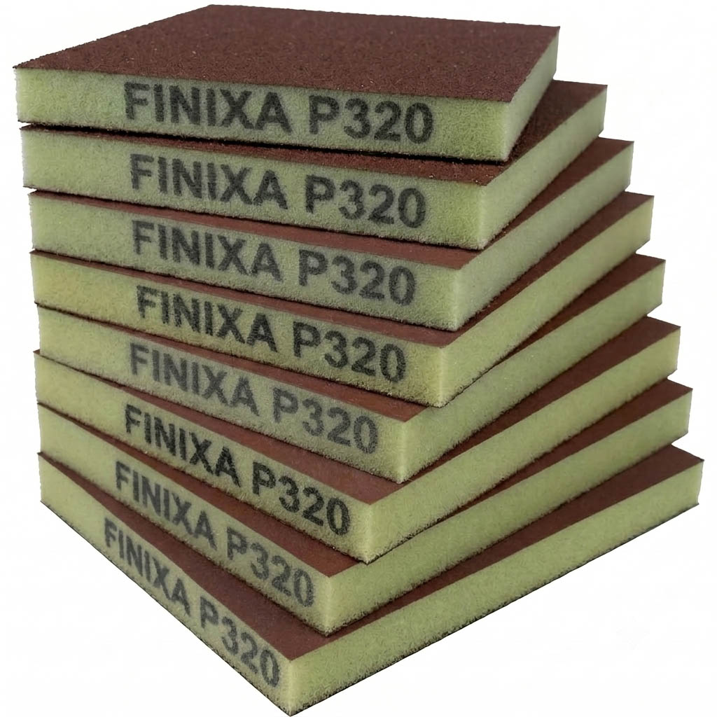 Finixa oboustranné flexibilní pěnové brusivo, zrnitost P320, 1 kus