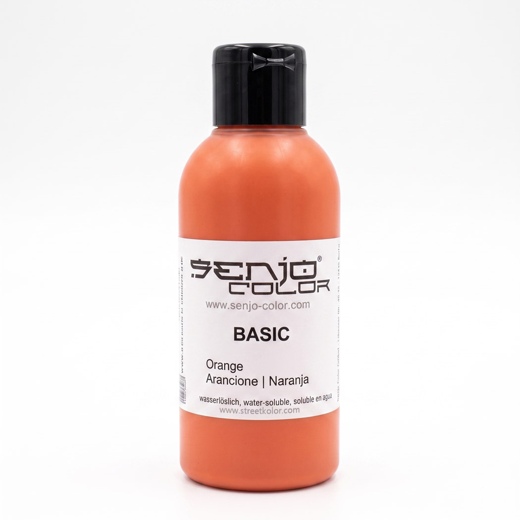 Senjo Color barva oranžová pro bodypainting a tetování, 75ml