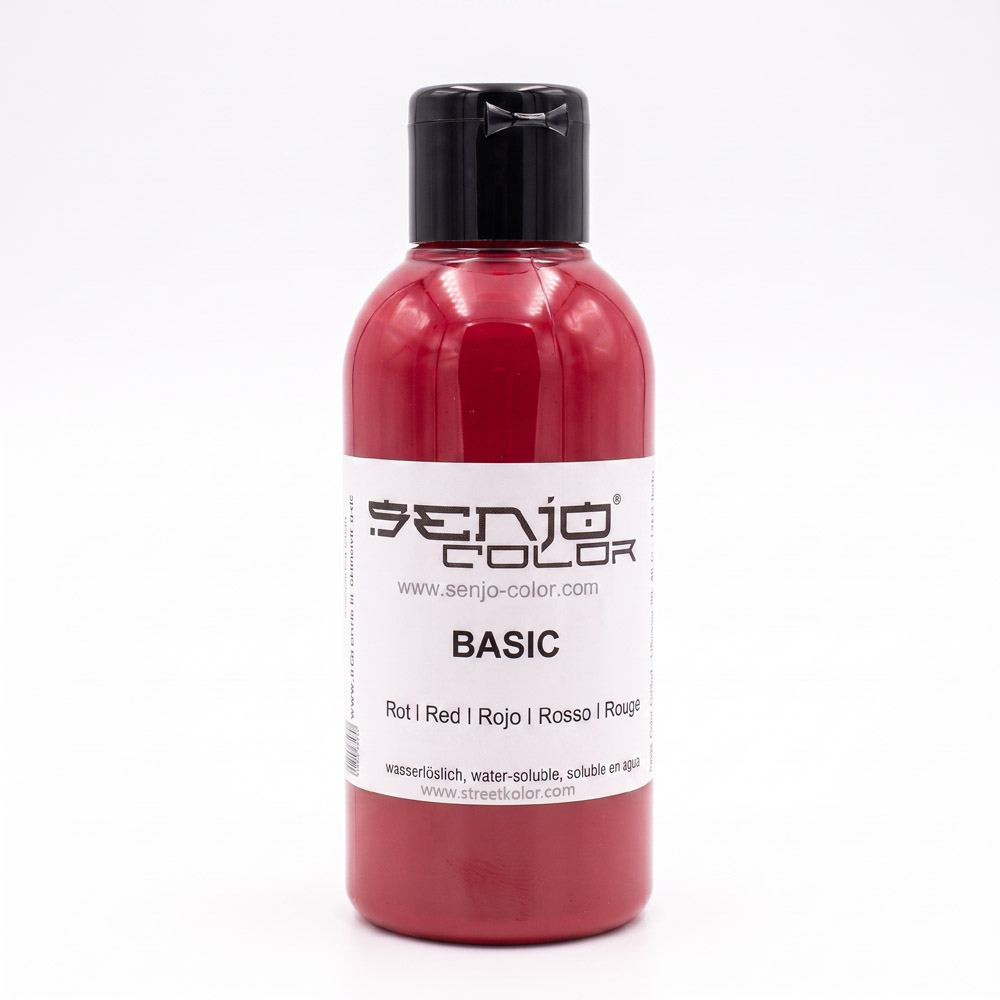 Senjo Color barva červená pro bodypainting a tetování, 75ml