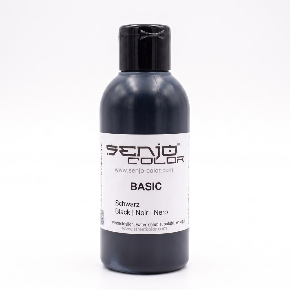 Senjo Color barva černá pro bodypainting a tetování, 75ml