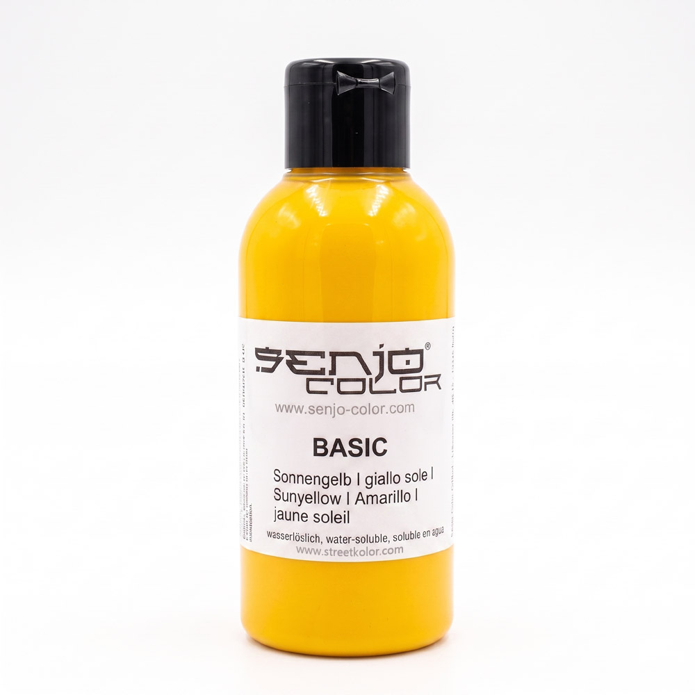 Senjo Color barva žlutá pro bodypainting a tetování, 75ml