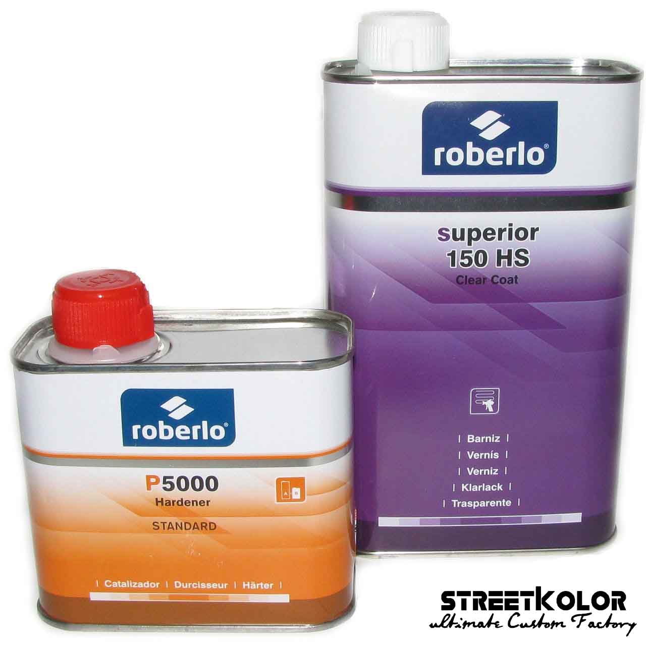 Číry lak ROBERLO HS-150 vysoký lesk 2:1, 1 liter + tužidlo