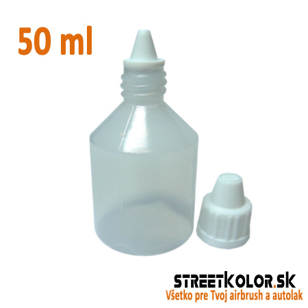 Bralenka / Lahvička plastová 50 ml pro airbrush barvu