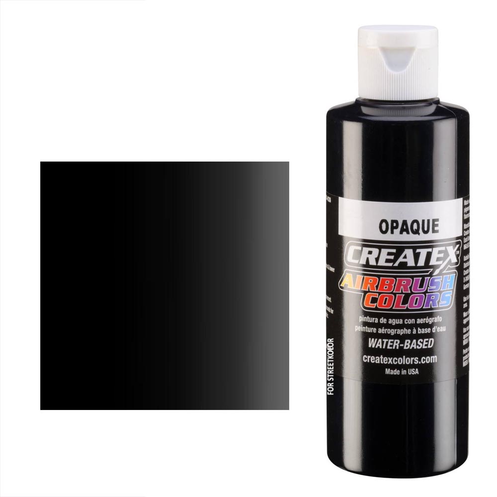 CreateX Černá 5211 neprůhledná 120ml airbrush barva