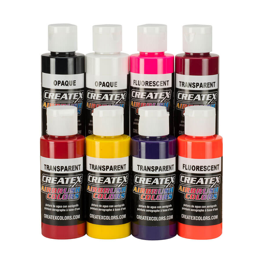 CreateX Kent Lind Warm Set sada teplých odstínů airbrush barev, 8x60ml (5816-00)