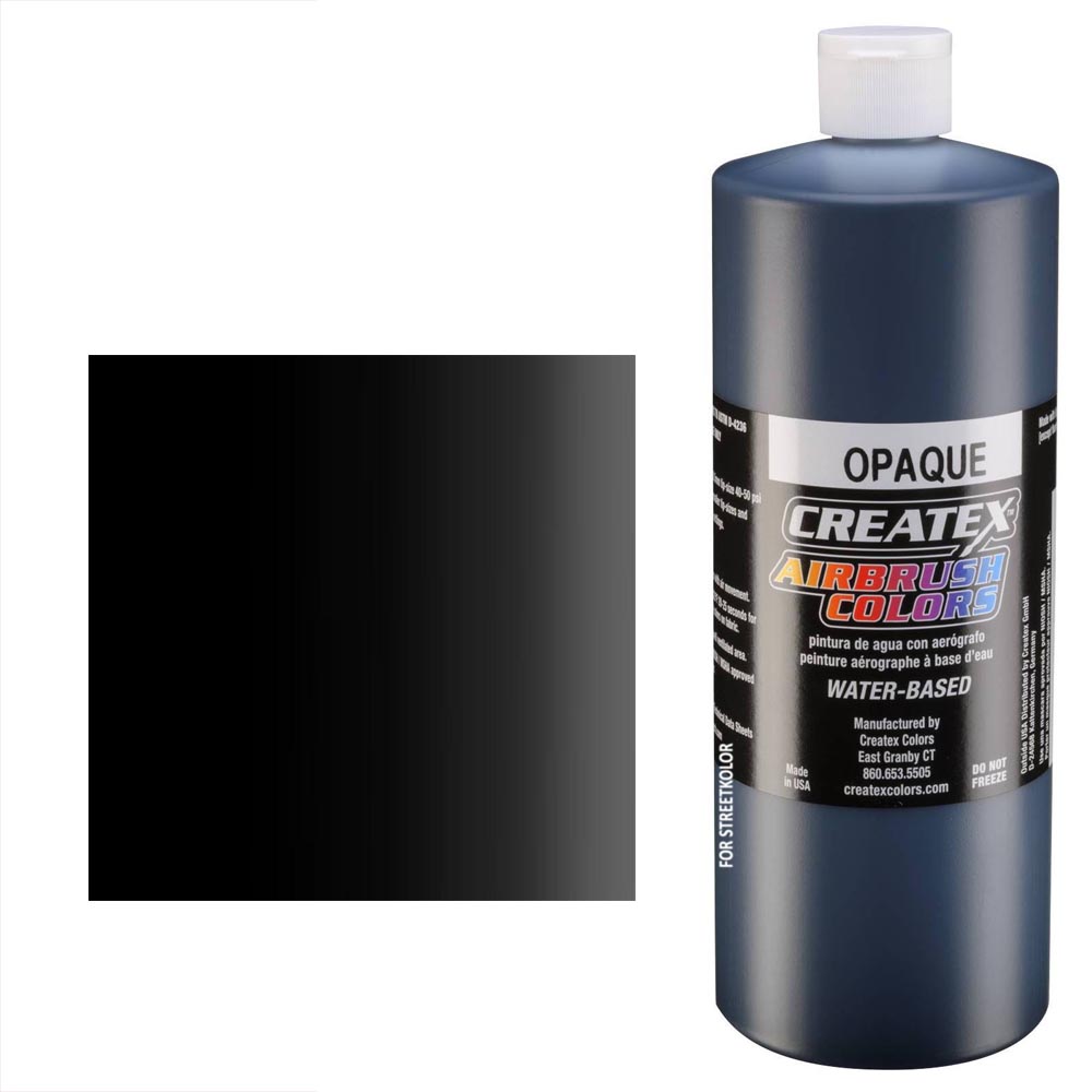 CreateX Černá 5211 neprůhledná 960ml airbrush barva