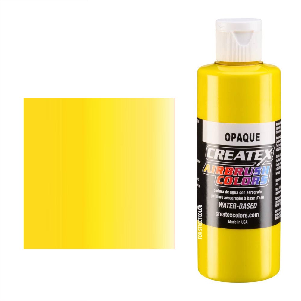 CreateX Žlutá 5204 neprůhledná 120ml airbrush barva