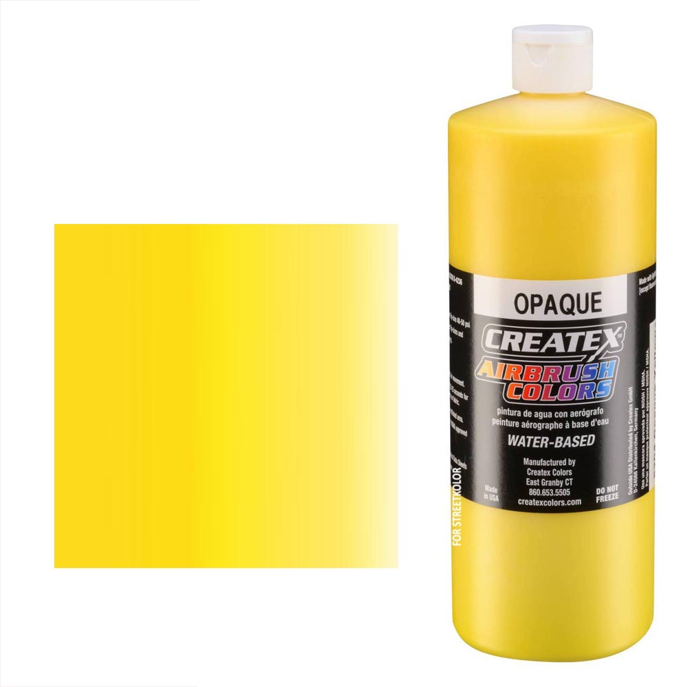 CreateX Žlutá 5204 neprůhledná 960ml airbrush barva