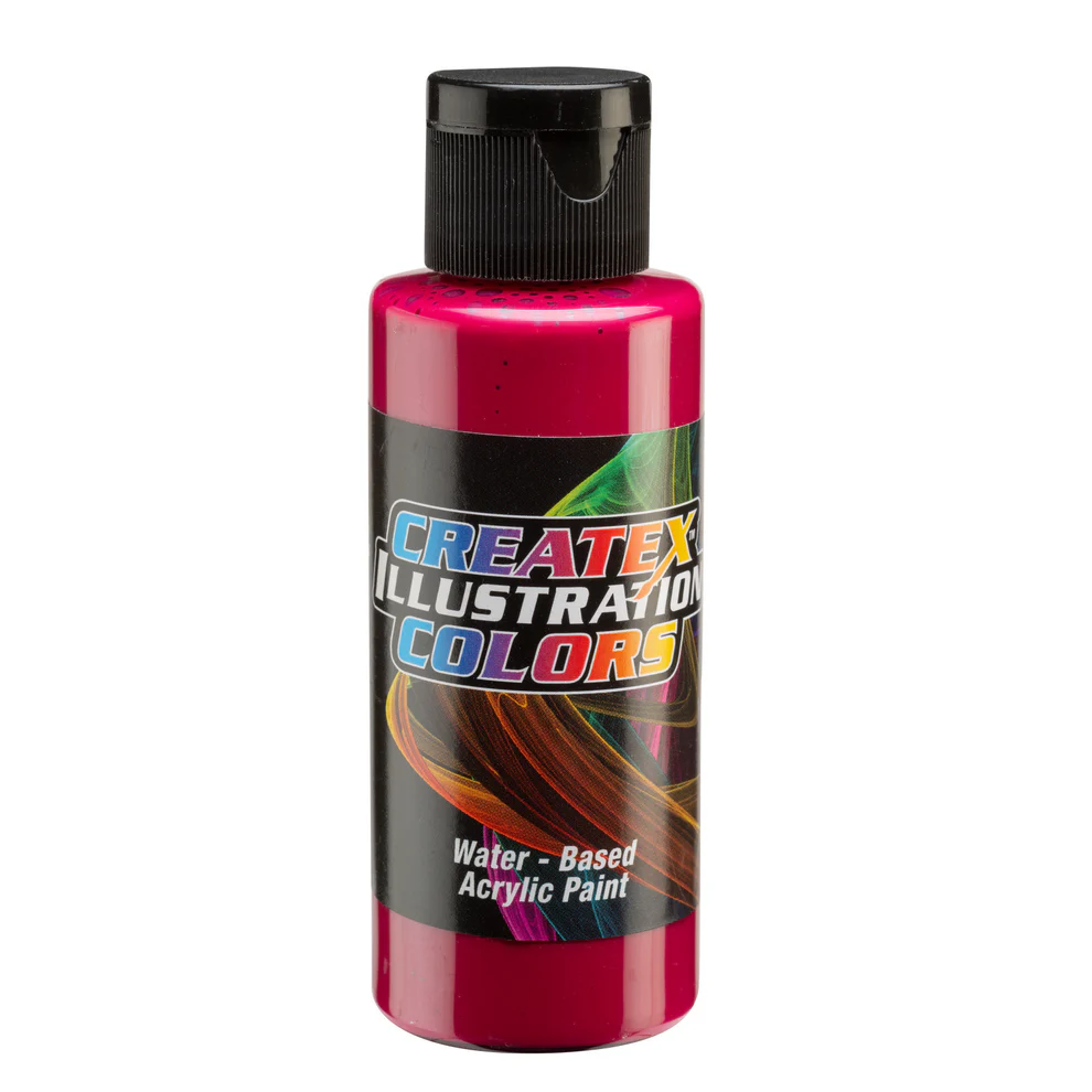 Ilustrační Magenta airbrush barva CreateX 60 ml – 5061 Transparent Magenta
