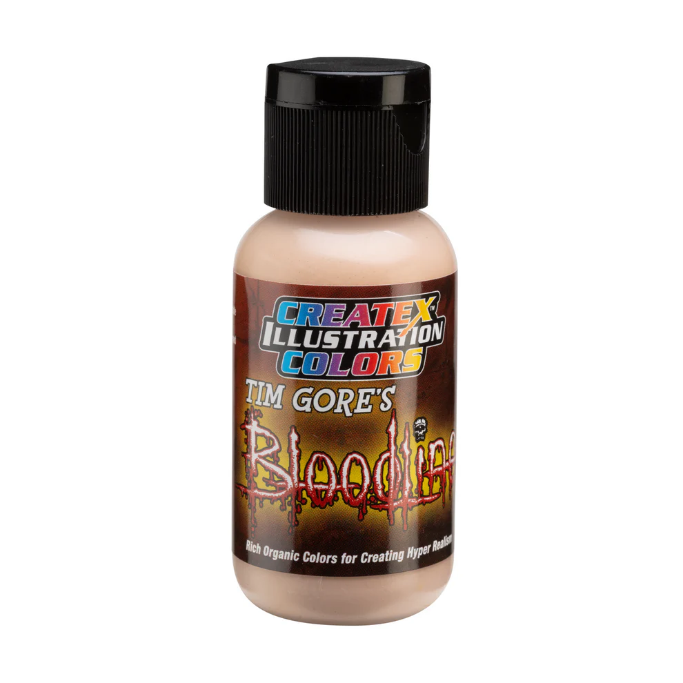 Ilustrační Tmavě béžová airbrush barva CreateX 30 ml – Illustration Deep Natural 5027 Lifeline