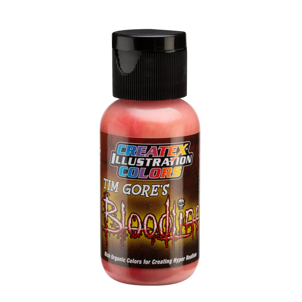 Ilustrační Růžovo-červená airbrush barva CreateX 30 ml – Illustration Natural Lip 5028 Lifeline