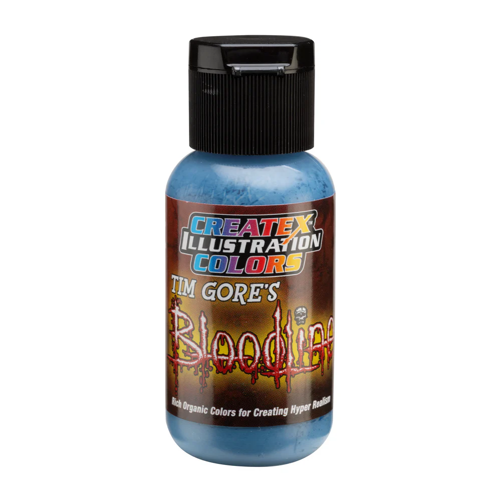 Ilustrační Modrá airbrush barva CreateX 5043 30 ml – Illustration Expired Blue Bloodline