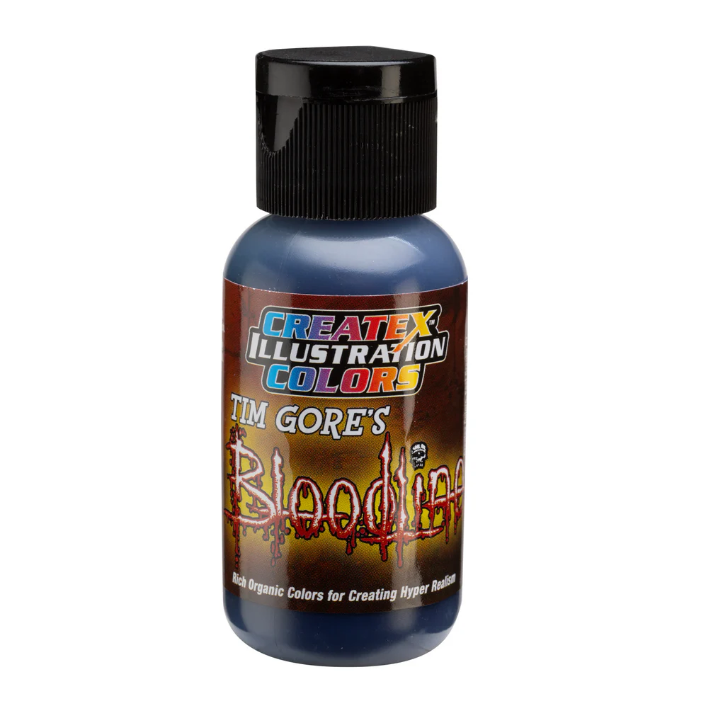 Ilustrační Modrá airbrush barva CreateX 5044 30 ml – Illustration Code Blue Bloodline