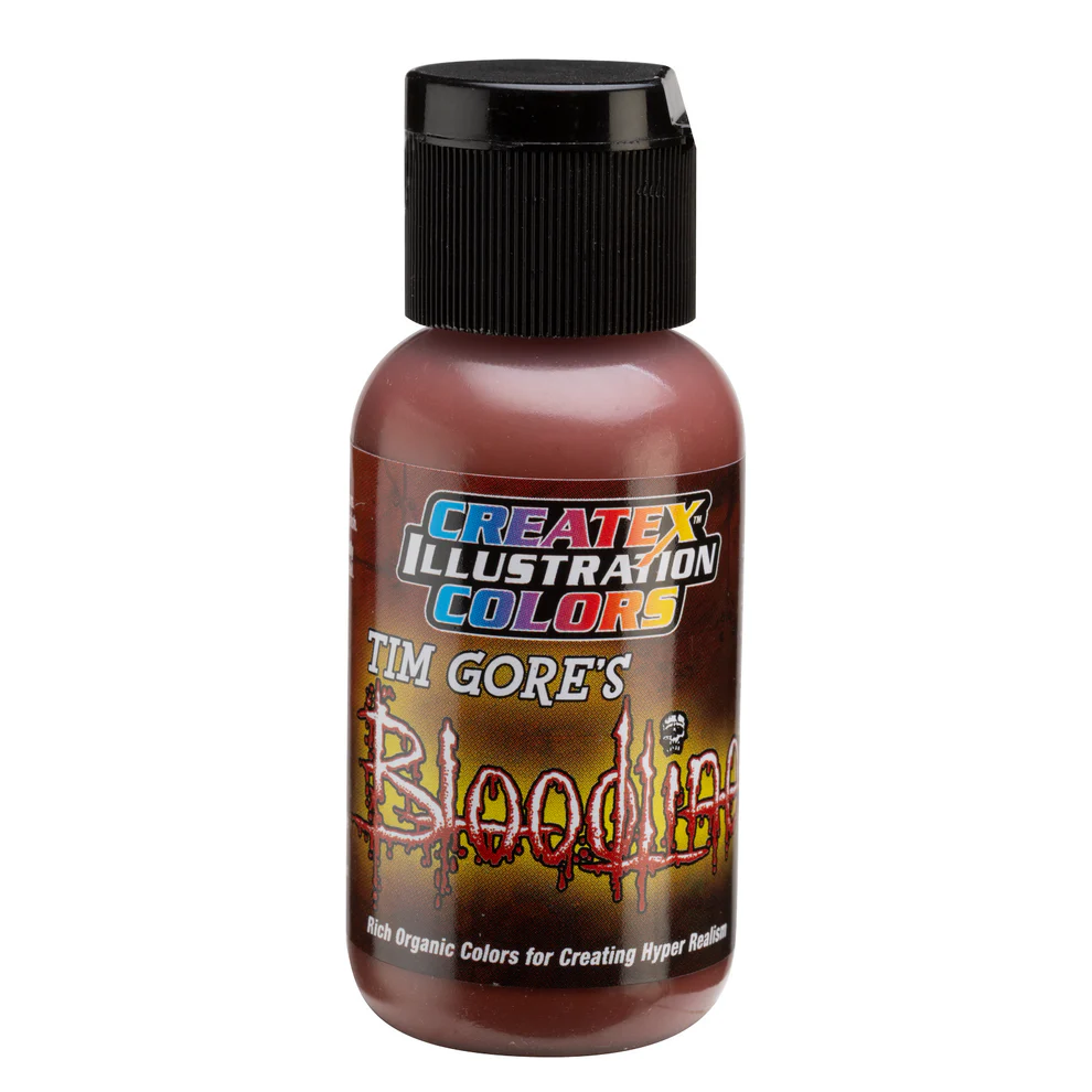 Ilustrační Hnědá airbrush barva CreateX 5048 30 ml – Illustration Surgery Sienna Bloodline
