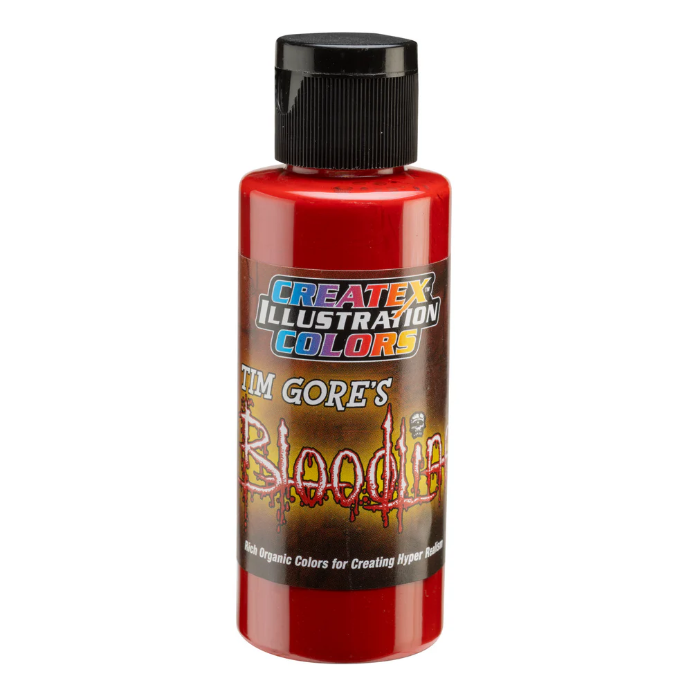 Ilustrační Červená airbrush barva CreateX 60 ml – Illustration Bloodline Red 5039