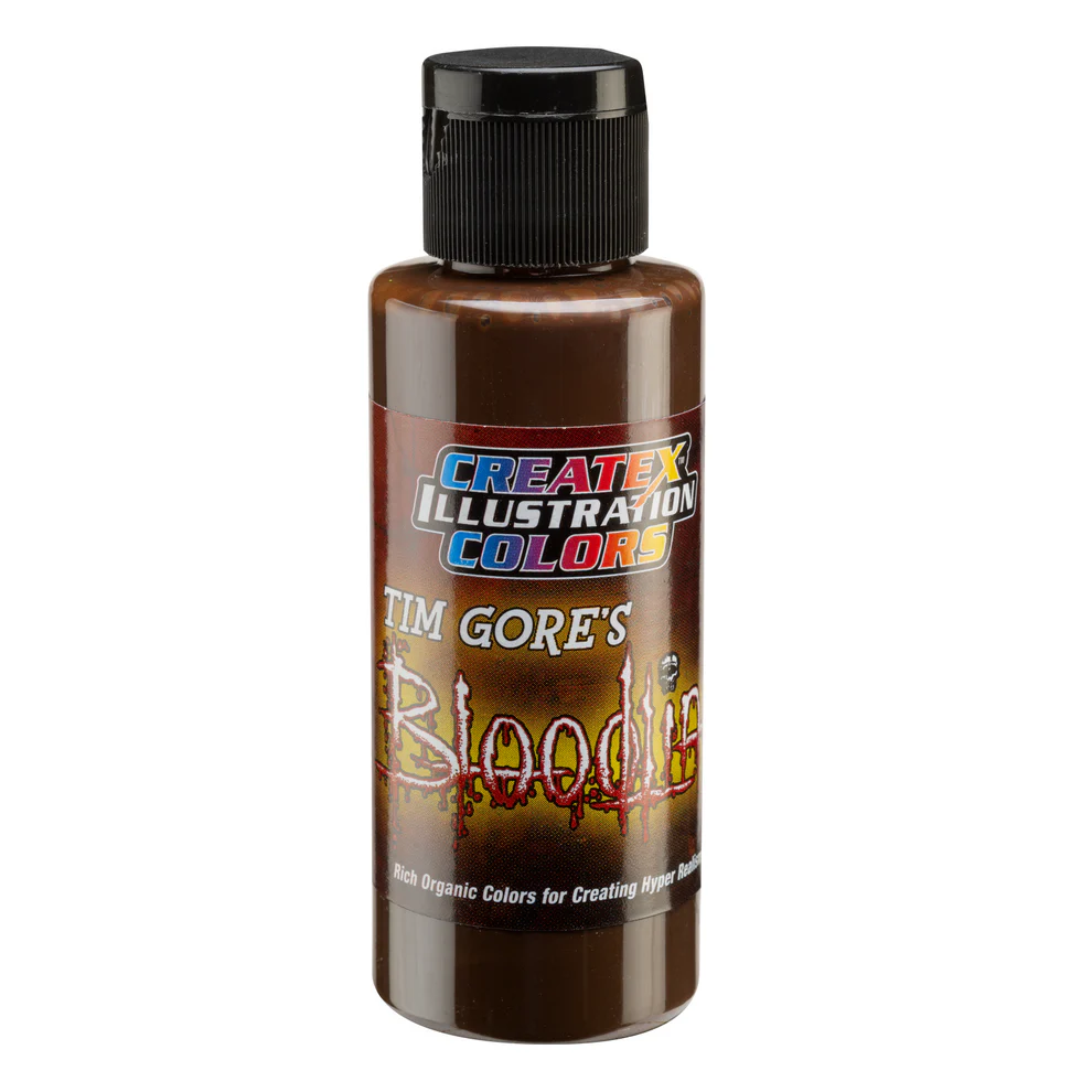 Ilustrační Hnědá airbrush barva CreateX 5046 60 ml – Illustration Blunt Trauma Umber Bloodline