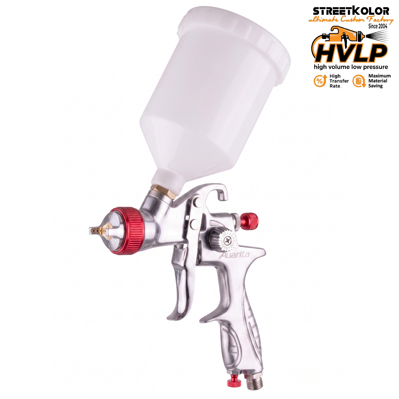 Stříkací pistole Auarita H-887P HVLP 1,7 mm (170-300l/min.)