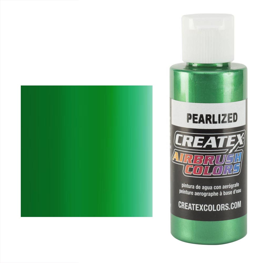 CreateX 5305 Zelená Perleťová airbrush barva 60ml