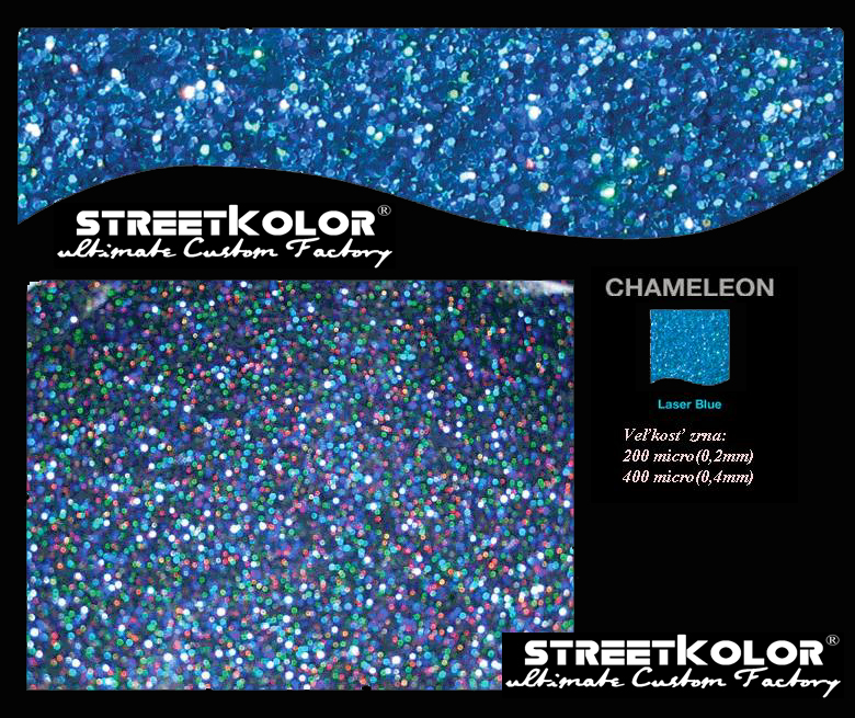 KolorPearl Chameleón Modrý, 100 gramů, 200 mikronů