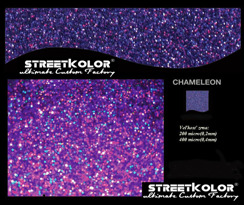 KolorPearl Chameleón Tmavě fialový, 100 gramů, 200 mikronů
