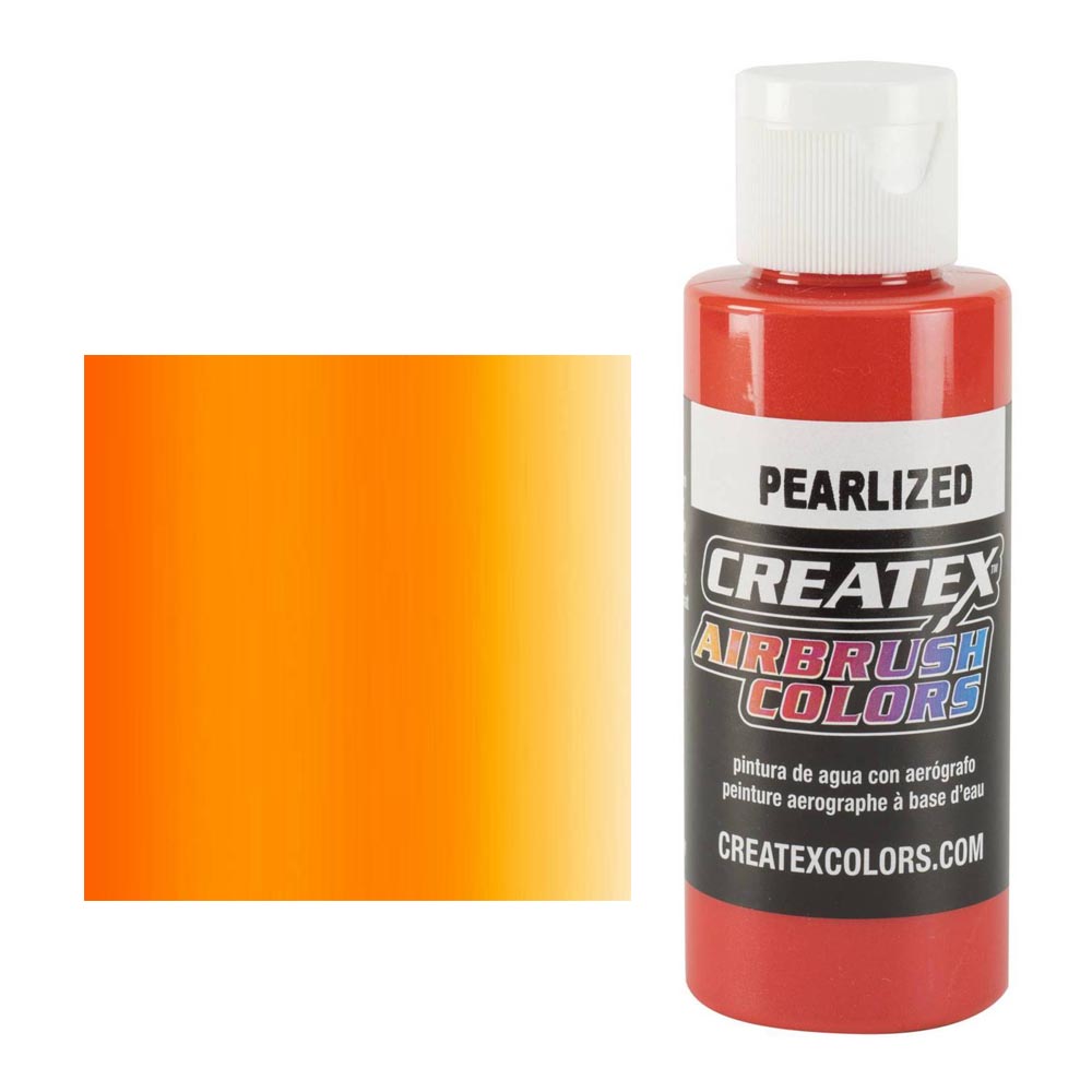 CreateX 5312 Oranžová Perleťová airbrush barva 60ml