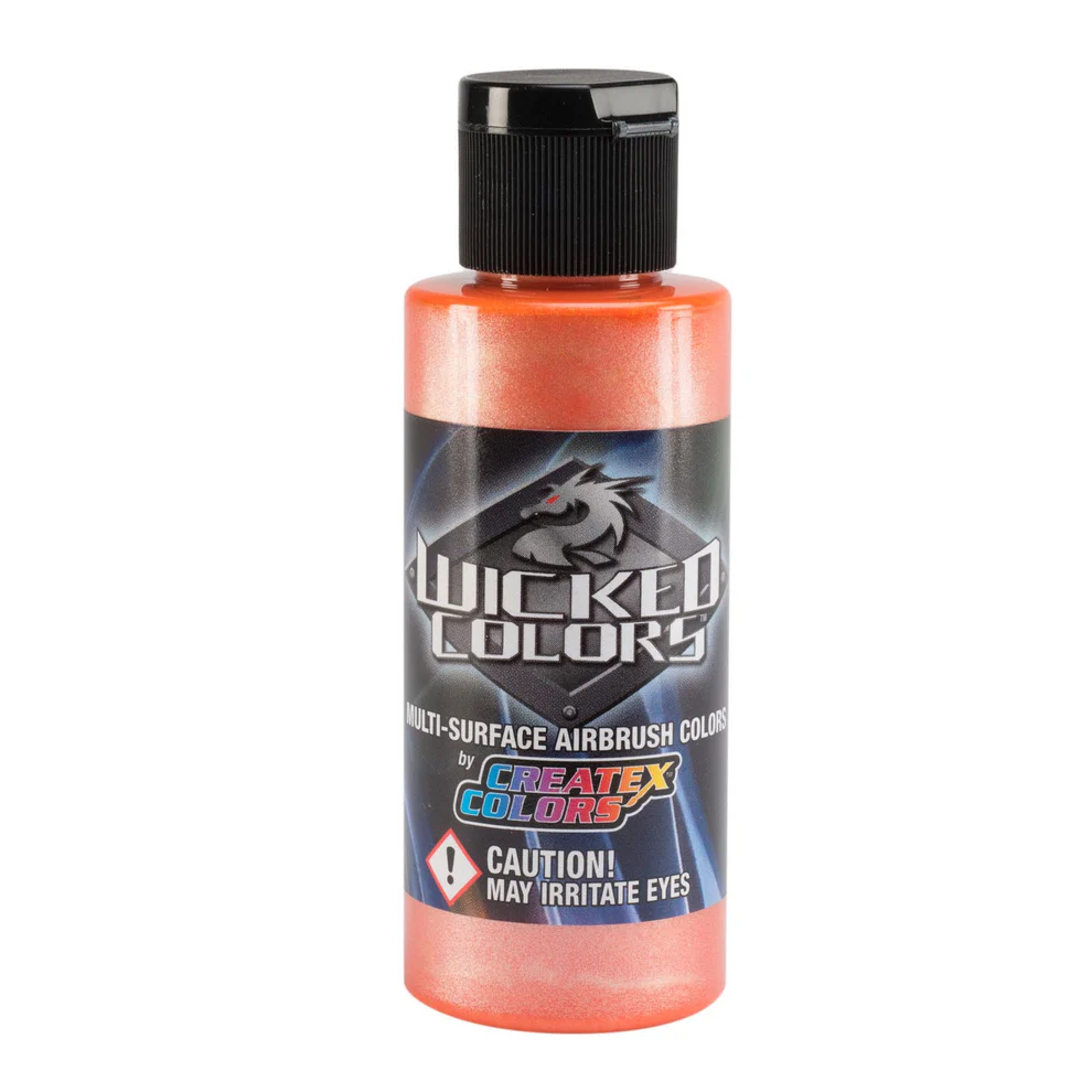 Wicked Pearl Oranžová perleťová airbrush barva CreateX W306 60 ml – Pearl Orange