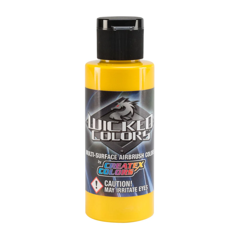 Wicked Pearl Žlutá perleťová airbrush barva CreateX W302 60 ml – Pearl Yellow