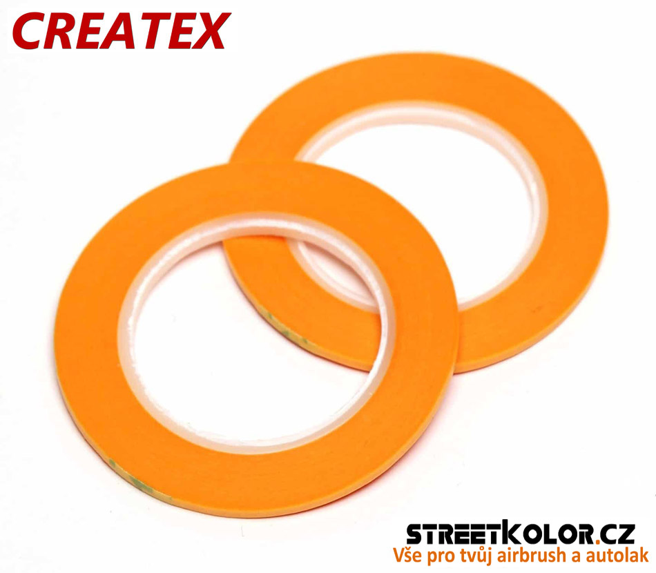 Obrysová a přechodová páska: PVC: 2mm x 18m, CreateX, 2 kusy