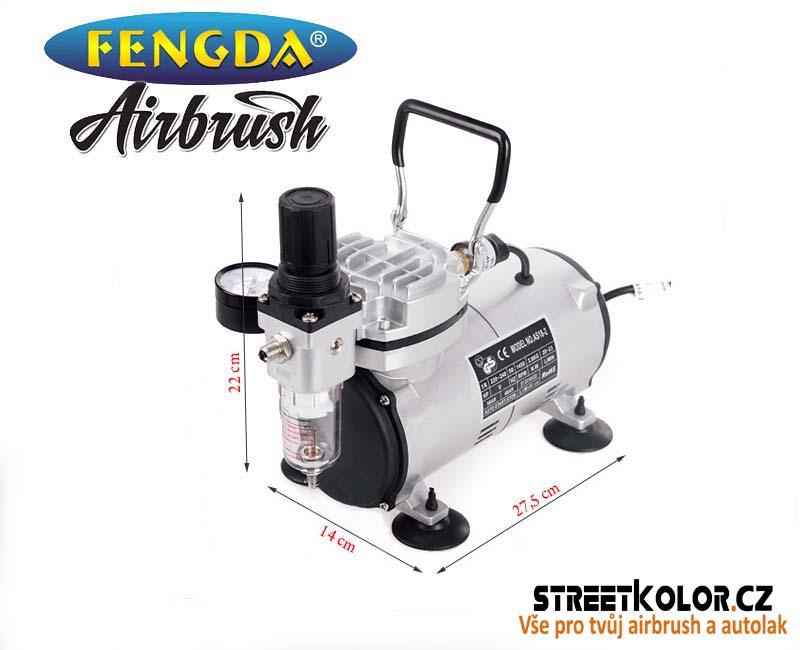 Airbrush kompresor FENGDA AS18-2 Jednoválcový