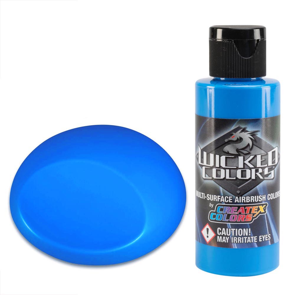 Wicked W028 fluorescenční modrá airbrush barva 60 ml