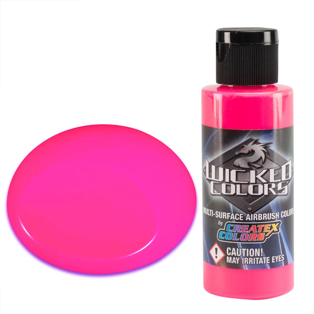 Wicked W026 Fluorescenční růžová airbrush barva 60 ml