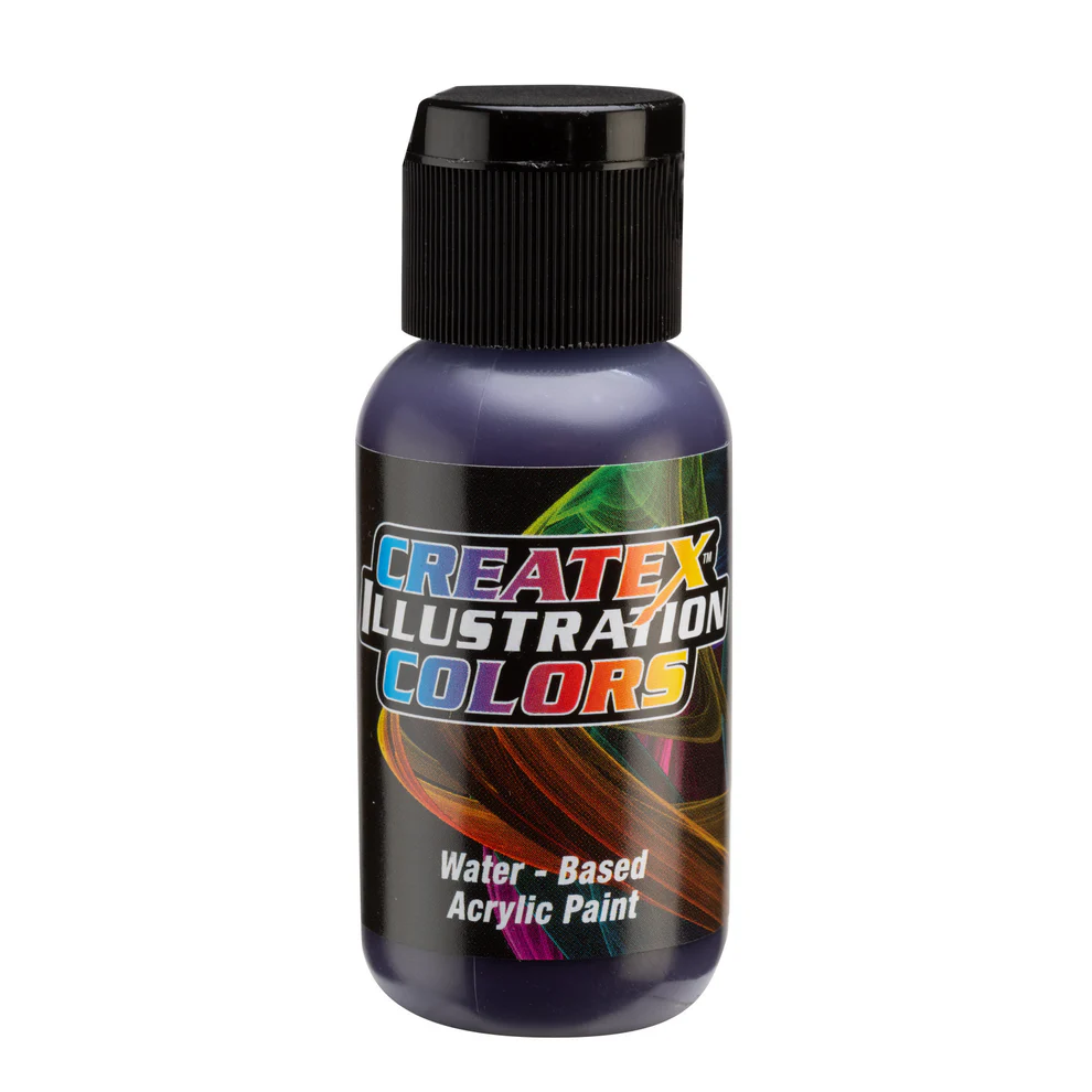 Ilustrační Červeno-fialová airbrush barva CreateX 30 ml – 5056 Transparent Red Violet