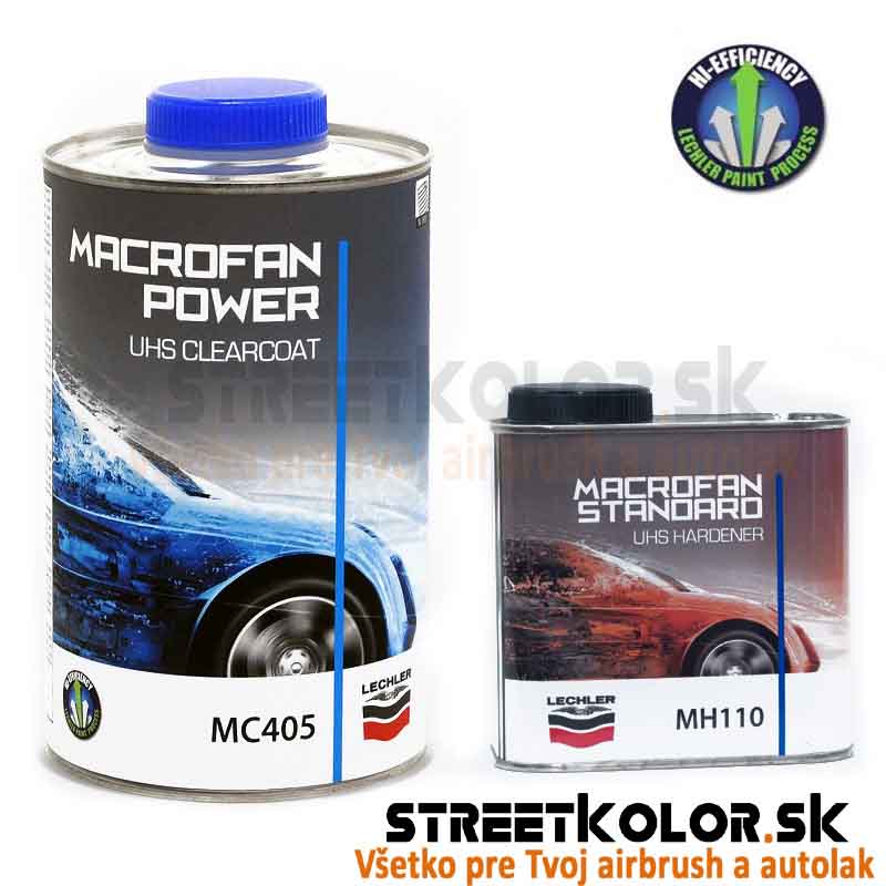 Čirý lak Lechler MC405 POWER UHS LAK, 1l laku + 0,5l tužidla + ředidlo