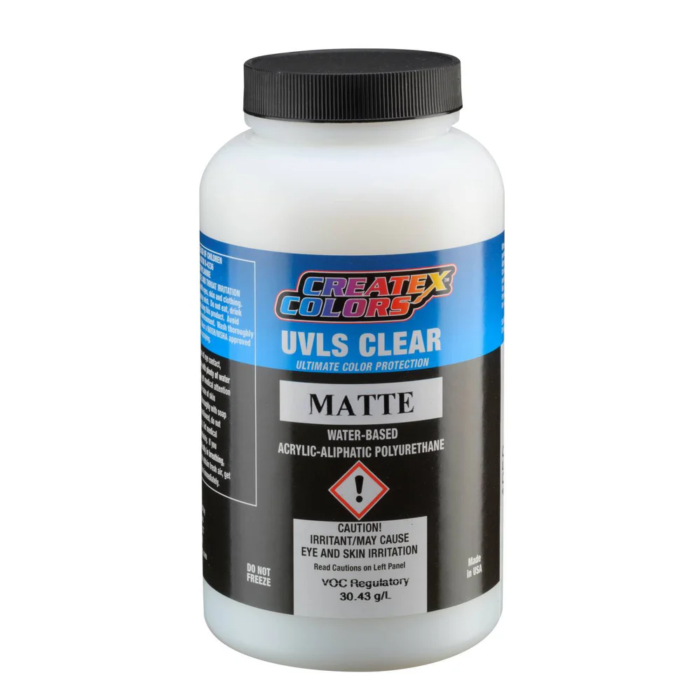 CreateX UVLS 4052 Matný odolný polyuretánový lak pro interiér, exteriér, 480ml