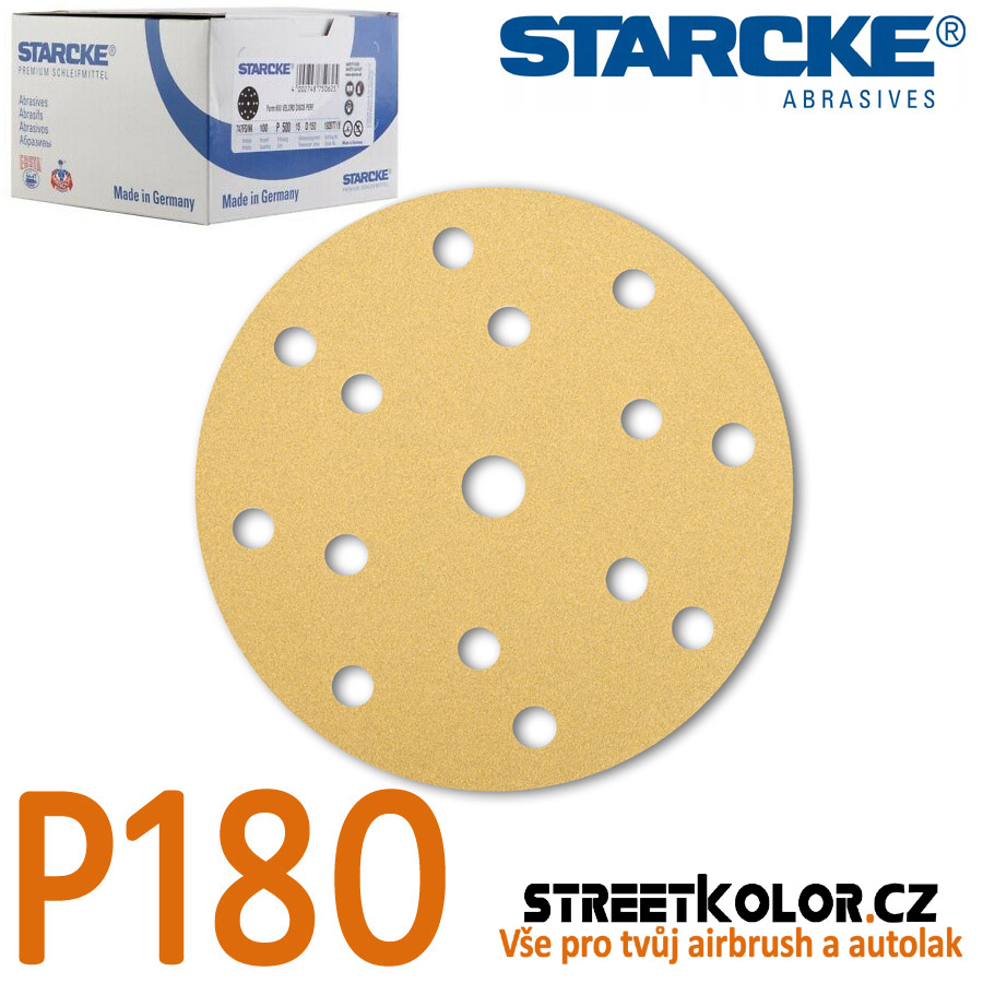 Starcke Brusný disk P240, 150mm, 15děr, 100ks