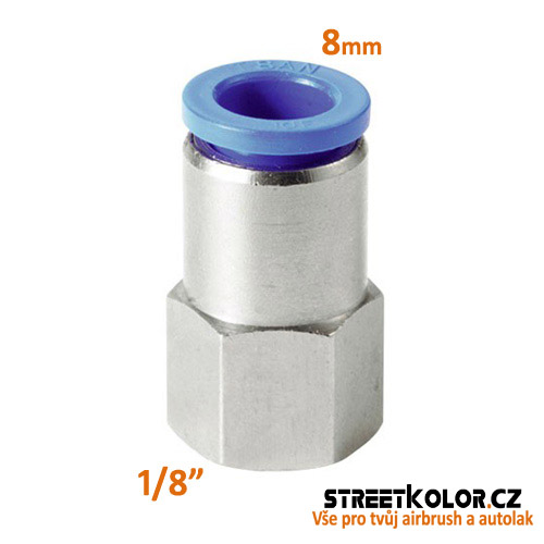 Airbrush přímá spojka vzduchu 1/8 "- 8mm