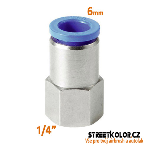 Airbrush přímá spojka vzduchu 1/4 "- 4mm