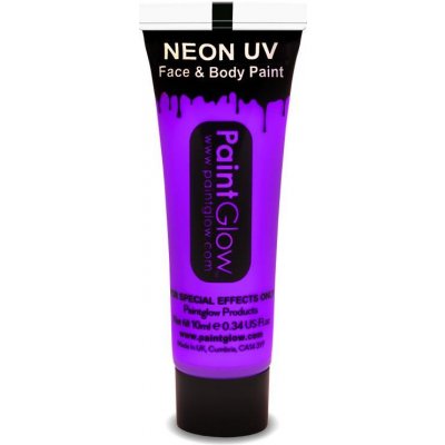 UV Fluorescentní barva Fialová na tělo a obličej, 10ml