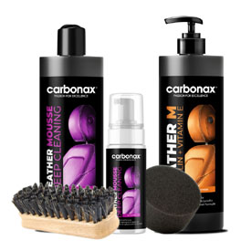 CARBONAX LEATHER MATT SET - kompletní set pro čištění matné kůže