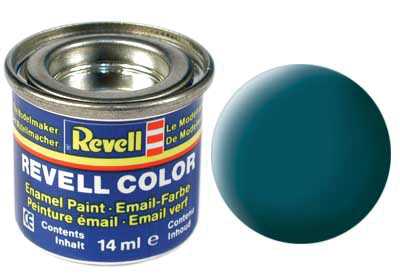 REVELL 48 Mořská zelená matná syntetická modelářská barva (RAL6028), 14ml