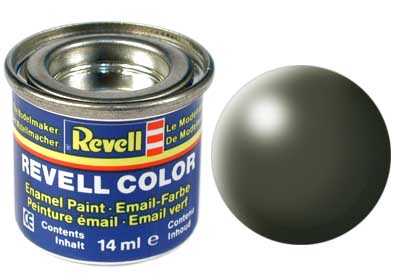 REVELL 361 Olivově zelená syntetická polomatná modelářská barva (RAL6003), 14ml