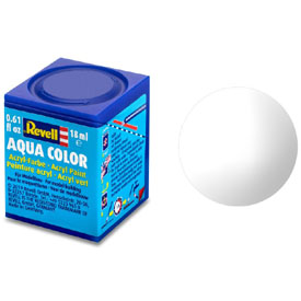 REVELL AQUA 01 Čirá lesklá akrylová modelářská barva, 18ml