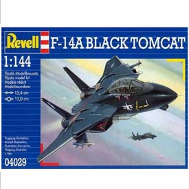 Revell F-14A Black Tomcat "BLACK BUNNY" Model Set letadla 1:144, 49 dílů