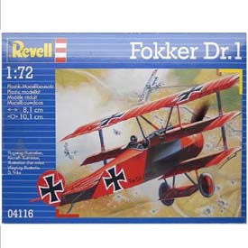 Revell Fokker Dr.1 Triplane Model Set letadlo 1:72, 37 dílů