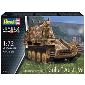 Revell Sturmpanzer 38(t) Grille Ausf.M Model Set tank 1:72, 150 dílů